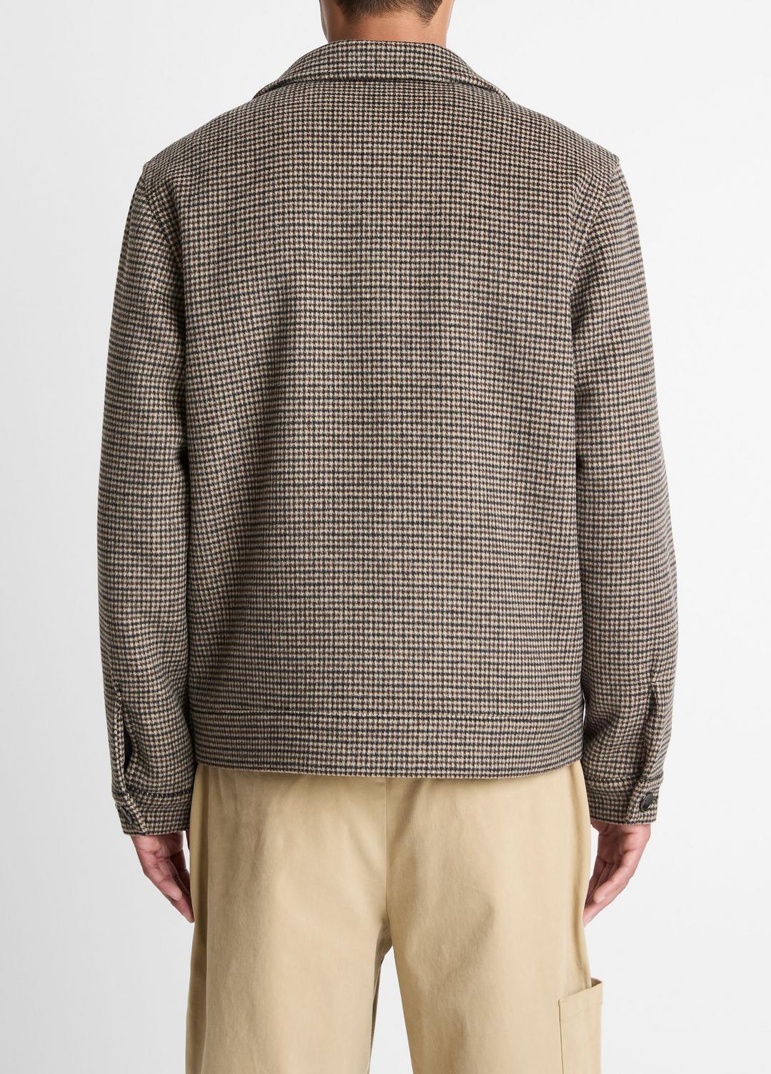 Houndstooth Bomber Jacket in Jackets | Vince on sale