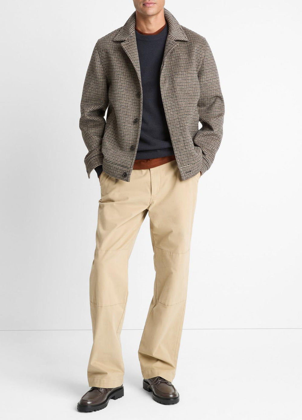 Houndstooth Bomber Jacket in Jackets | Vince on sale