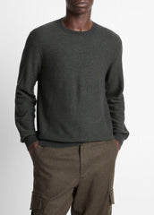 Geo-Jacquard Wool-Blend Crew Neck Sweater in Crew Neck | Vince Online