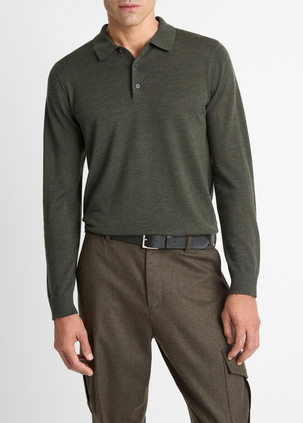 Wool Polo Sweater in Sweaters | Vince discount