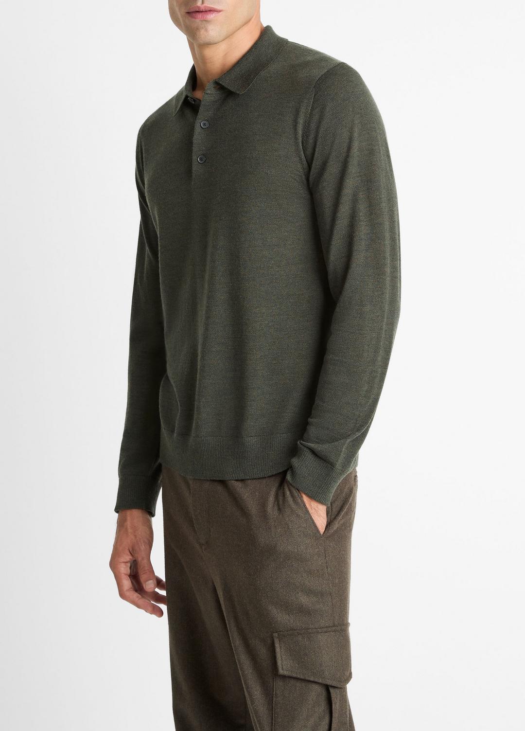 Wool Polo Sweater in Sweaters | Vince discount