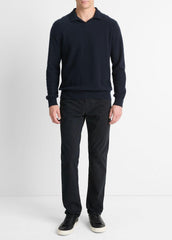 Plush Cashmere Johnny-Collar Polo in Sweaters | Vince outlet