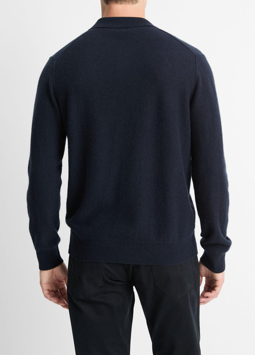 Plush Cashmere Johnny-Collar Polo in Sweaters | Vince outlet