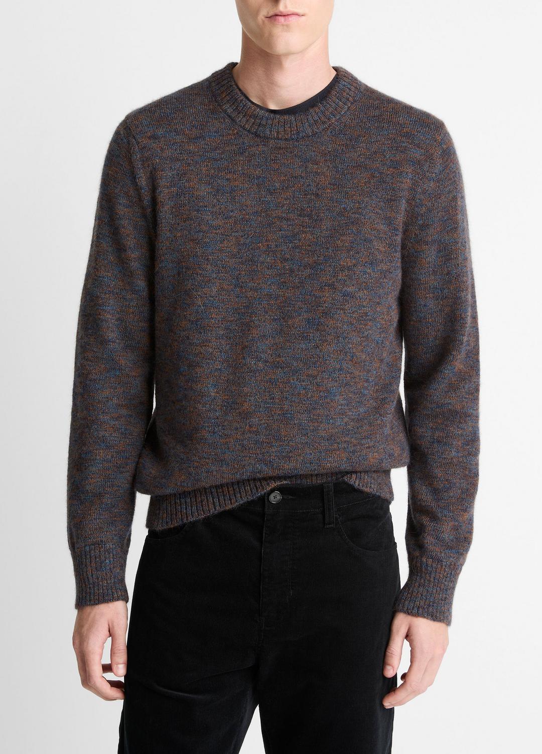 Multi-Mix Alpaca-Merino Wool Sweater in Crew Neck | Vince sale