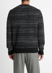 Marled Stripe Merino Wool-Blend Sweater in Crew Neck | Vince on sale