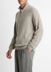 Plush Cashmere Quarter-Zip Sweater in Quarter Zip | Vince US