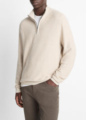 Geo-Jacquard Wool-Blend Quarter-Zip Sweater in Quarter Zip | Vince discount