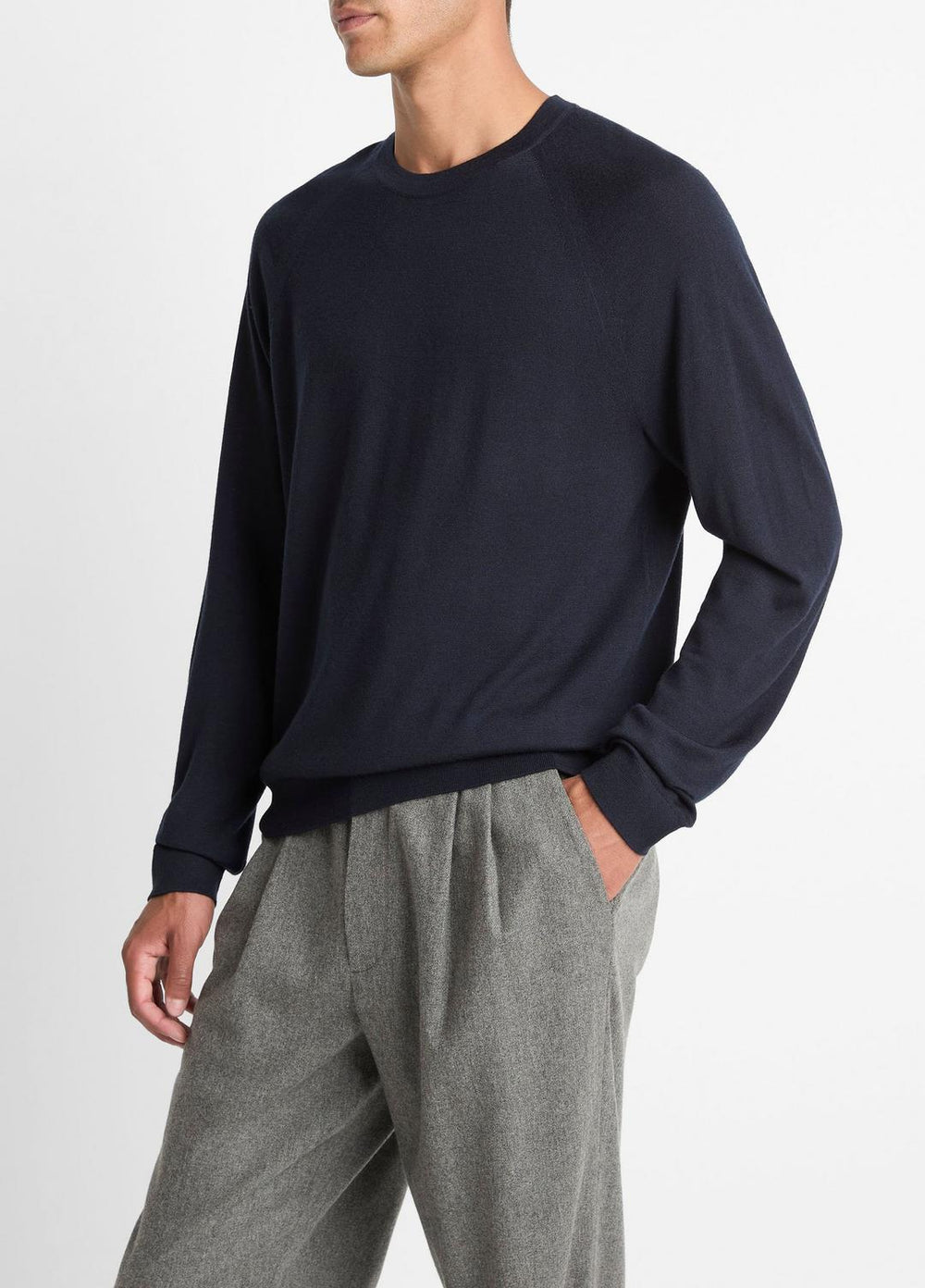 Featherweight Wool-Cashmere Crew Neck Sweater in Crew Neck | Vince near me