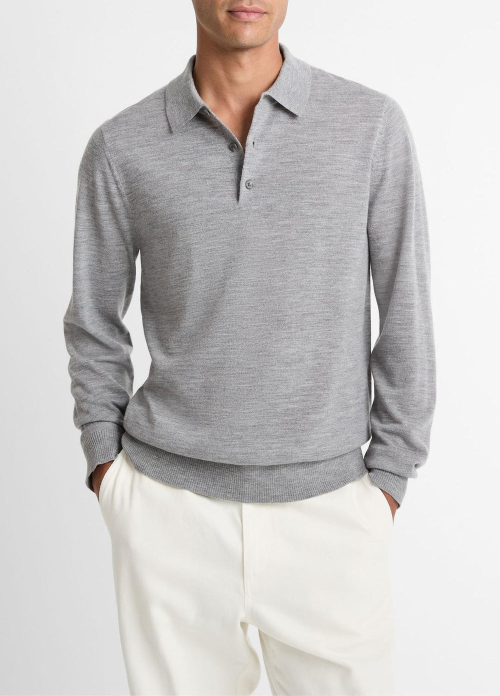 Wool Polo Sweater in Sweaters | Vince sale