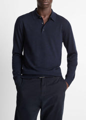 Wool Polo Sweater in Sweaters | Vince for sale