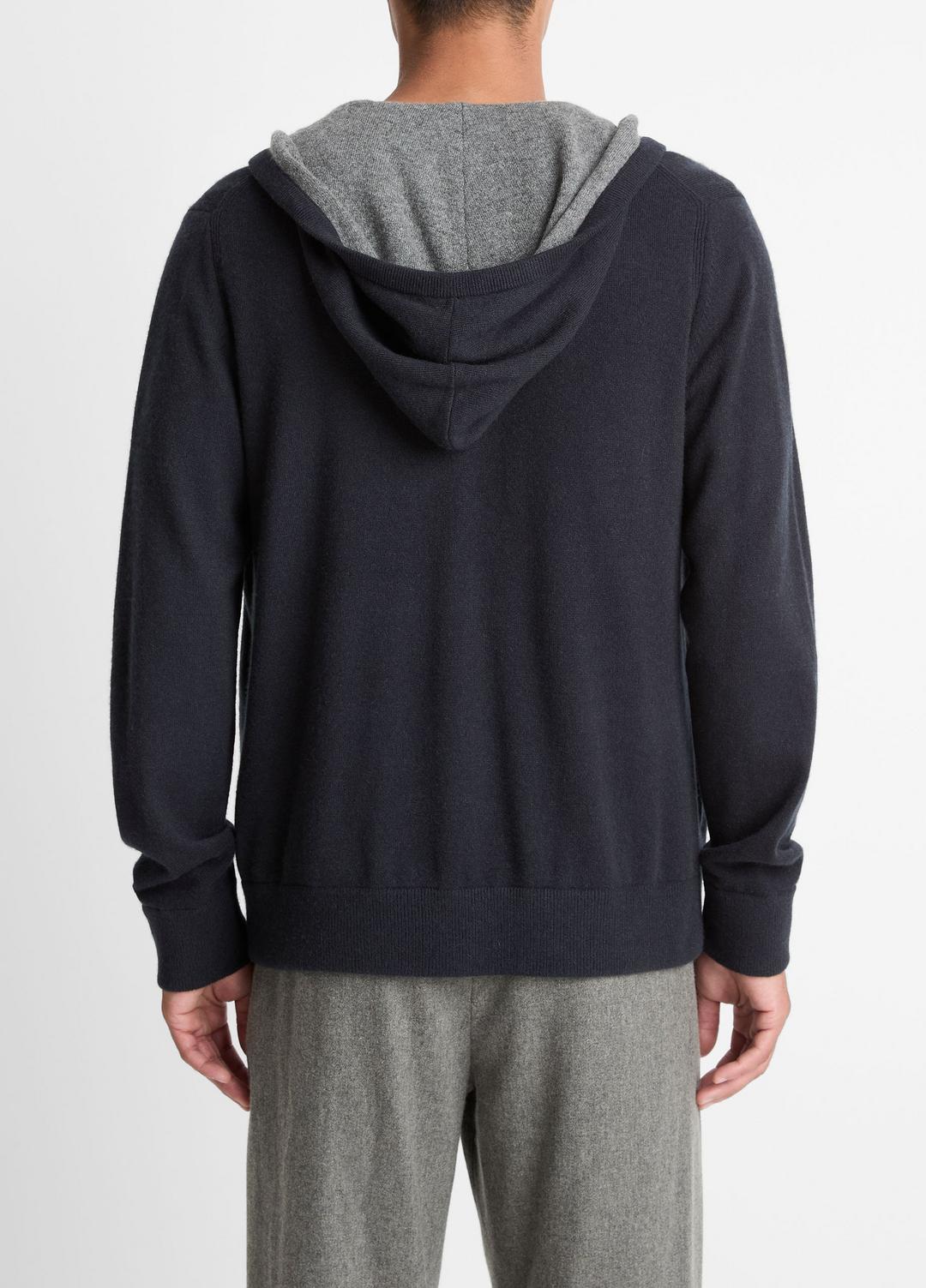 Cashmere Zip-Front Hoodie in Cashmere | Vince US