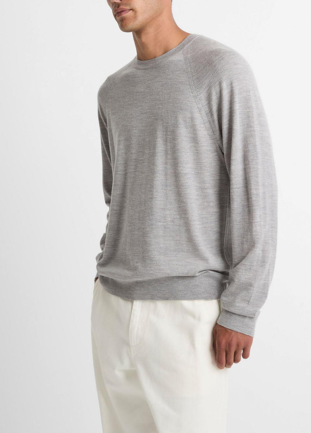 Featherweight Wool-Cashmere Crew Neck Sweater in Crew Neck | Vince Online
