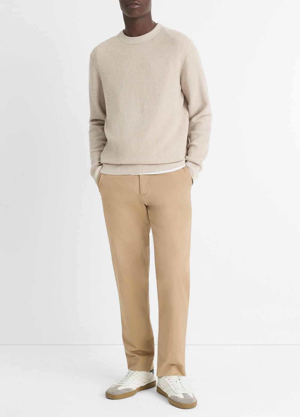 Geo-Jacquard Wool-Blend Crew Neck Sweater in Crew Neck | Vince near me