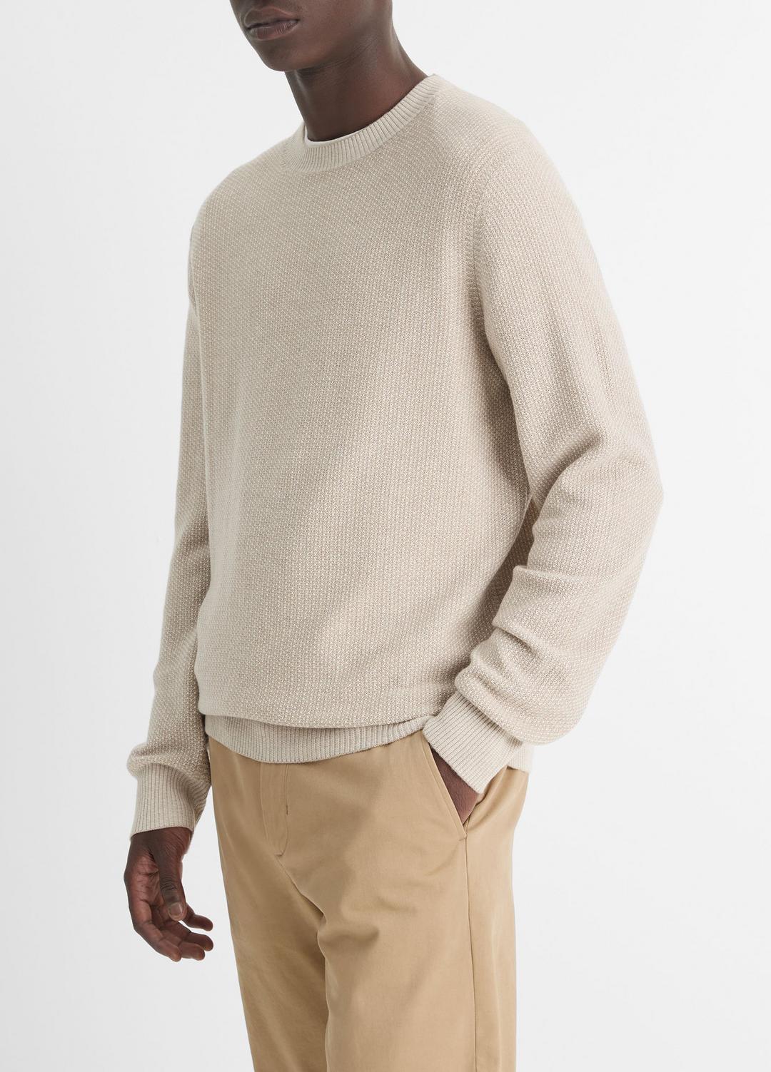 Geo-Jacquard Wool-Blend Crew Neck Sweater in Crew Neck | Vince near me