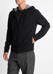 Cashmere Zip-Front Hoodie in Cashmere | Vince outlet