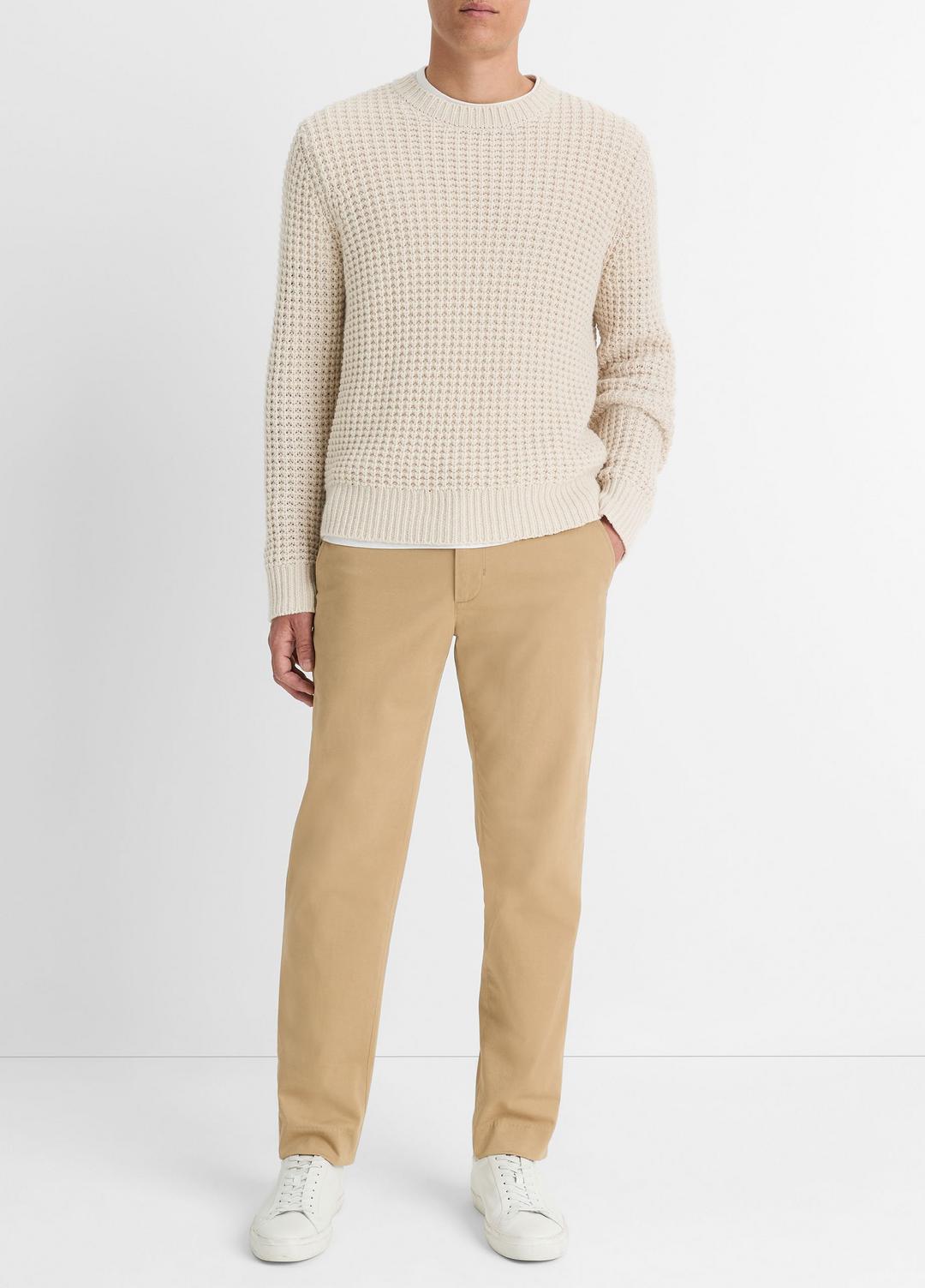 Macro-Waffle Crew Neck Sweater in Crew Neck | Vince sale