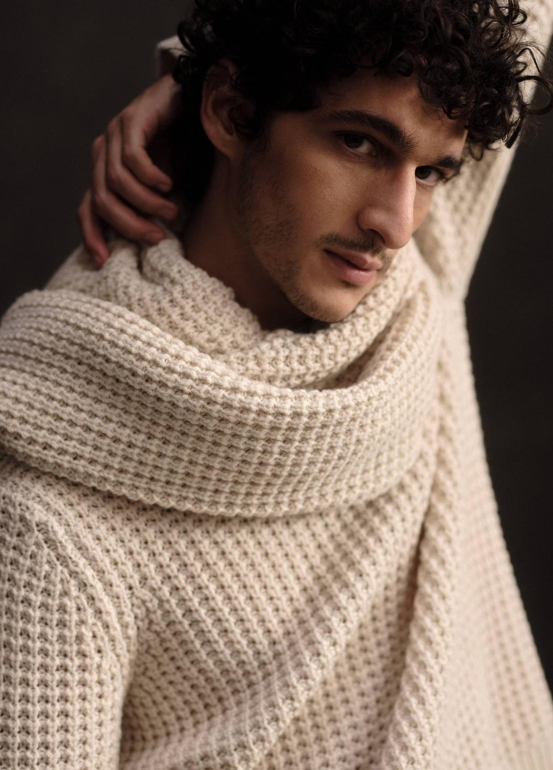 Macro-Waffle Crew Neck Sweater in Crew Neck | Vince sale