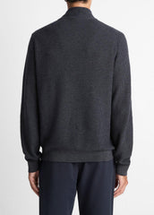 Geo-Jacquard Wool-Blend Quarter-Zip Sweater in Quarter Zip | Vince on sale