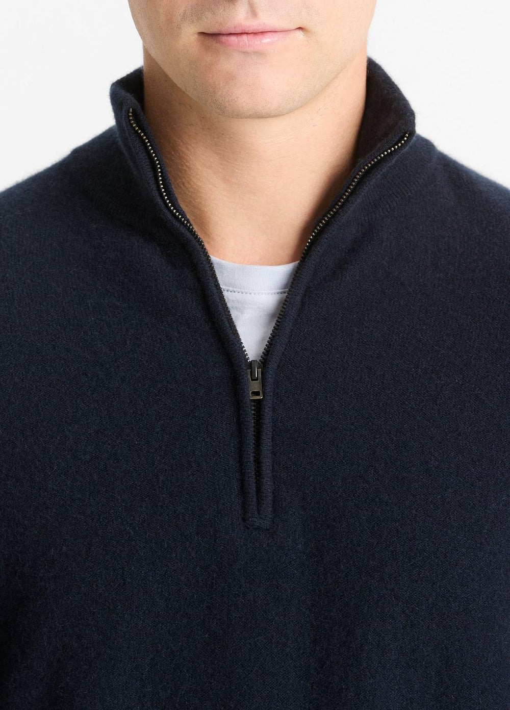 Plush Cashmere Quarter-Zip Sweater in Quarter Zip | Vince US