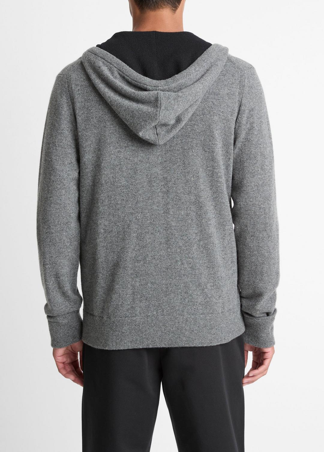 Cashmere Zip-Front Hoodie in Cashmere | Vince Online