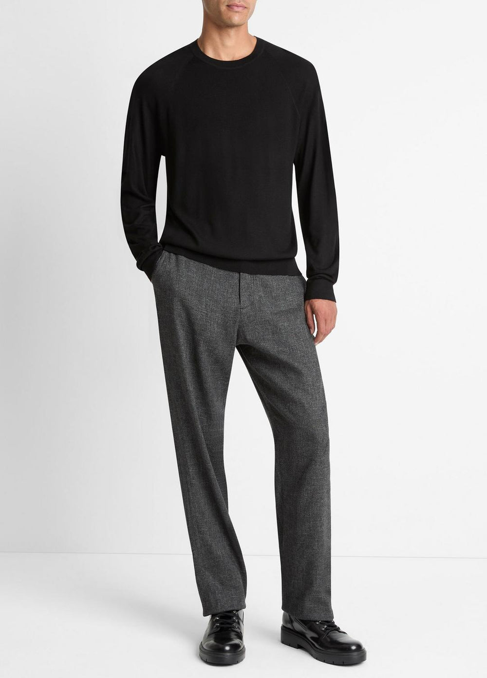Featherweight Wool-Cashmere Crew Neck Sweater in Crew Neck | Vince discount