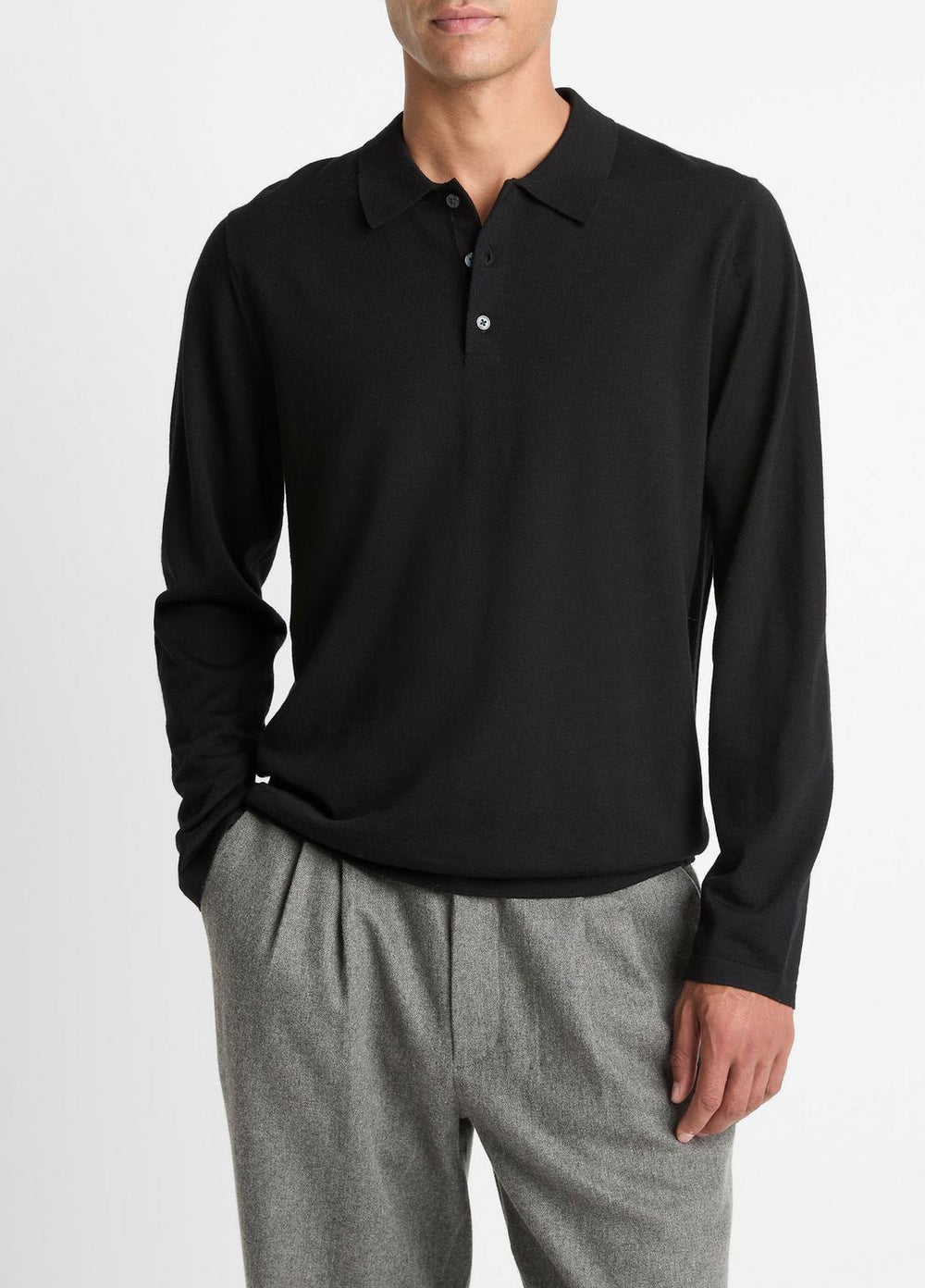 Wool Polo Sweater in Sweaters | Vince outlet