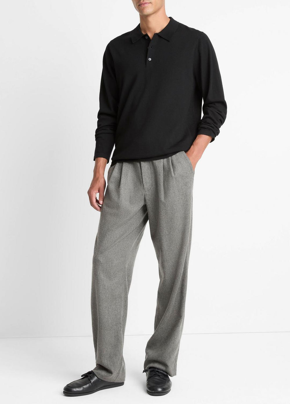 Wool Polo Sweater in Sweaters | Vince outlet