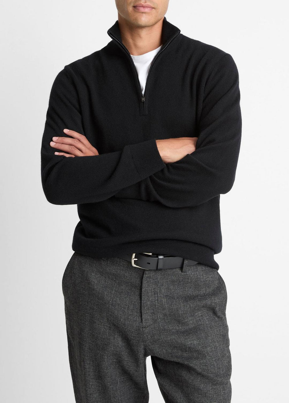 Cashmere Quarter-Zip Sweater in Quarter Zip | Vince for sale