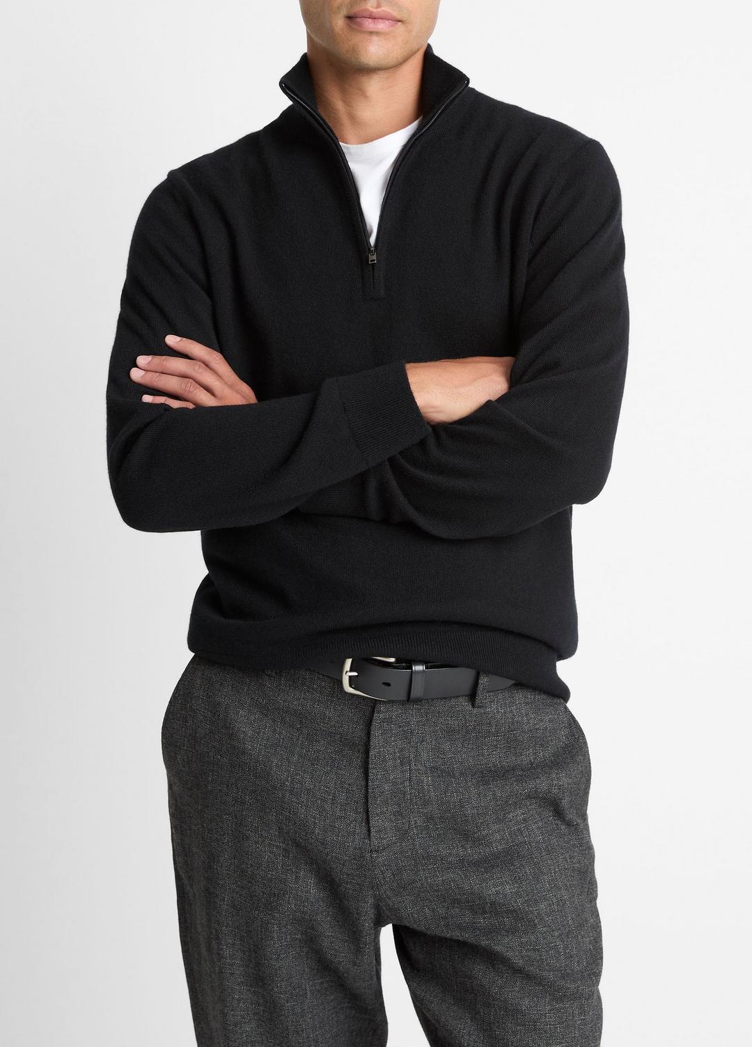 Cashmere Quarter-Zip Sweater in Quarter Zip | Vince for sale