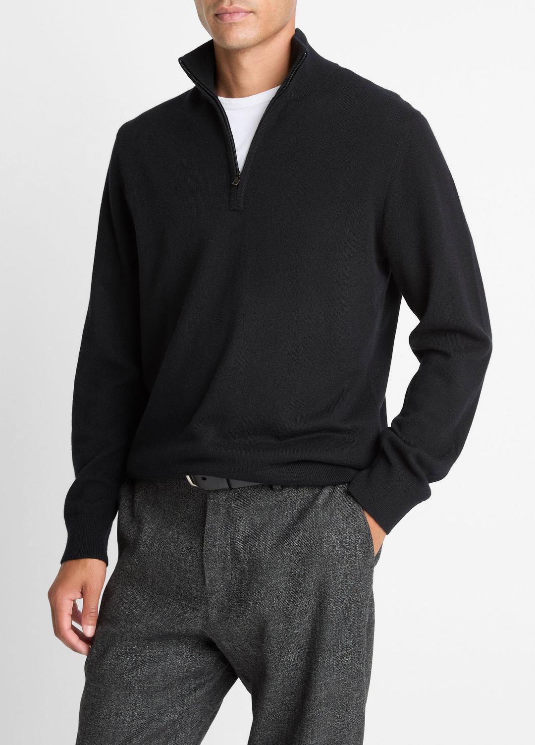 Cashmere Quarter-Zip Sweater in Quarter Zip | Vince for sale