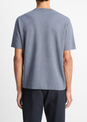 Milano Short-Sleeve Crew Neck Sweater in Crew Neck | Vince Online