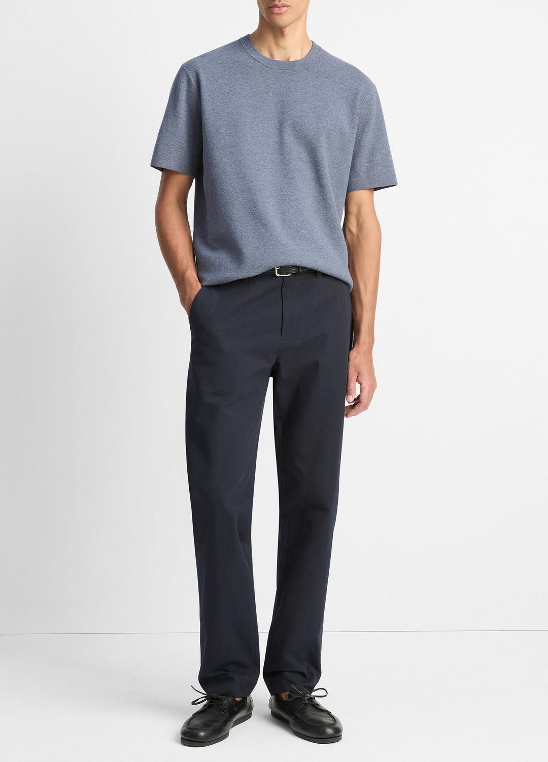 Milano Short-Sleeve Crew Neck Sweater in Crew Neck | Vince Online
