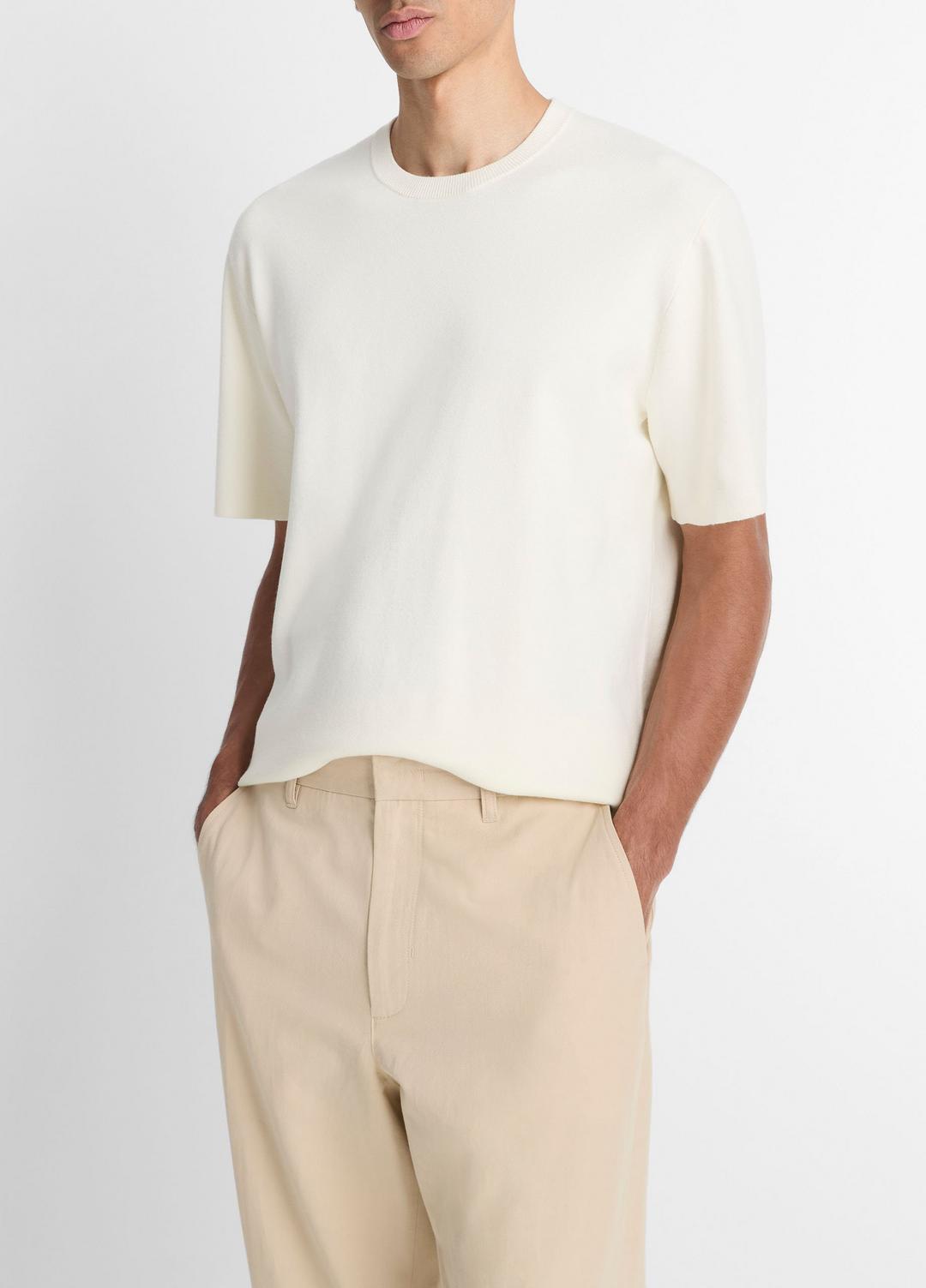 Milano Short-Sleeve Crew Neck Sweater in Crew Neck | Vince near me