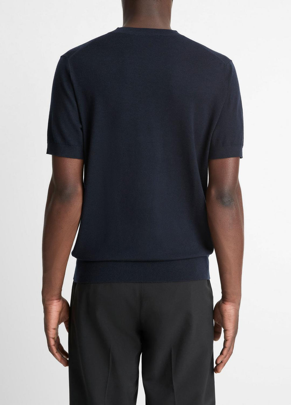 Featherweight Merino Wool-Cashmere Short-Sleeve Sweater in Crew Neck | Vince sale