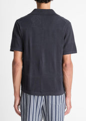 Patchwork Pointelle Short-Sleeve Shirt in Short Sleeve | Vince on sale