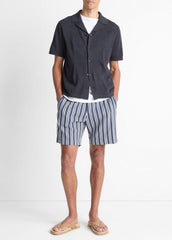 Patchwork Pointelle Short-Sleeve Shirt in Short Sleeve | Vince on sale