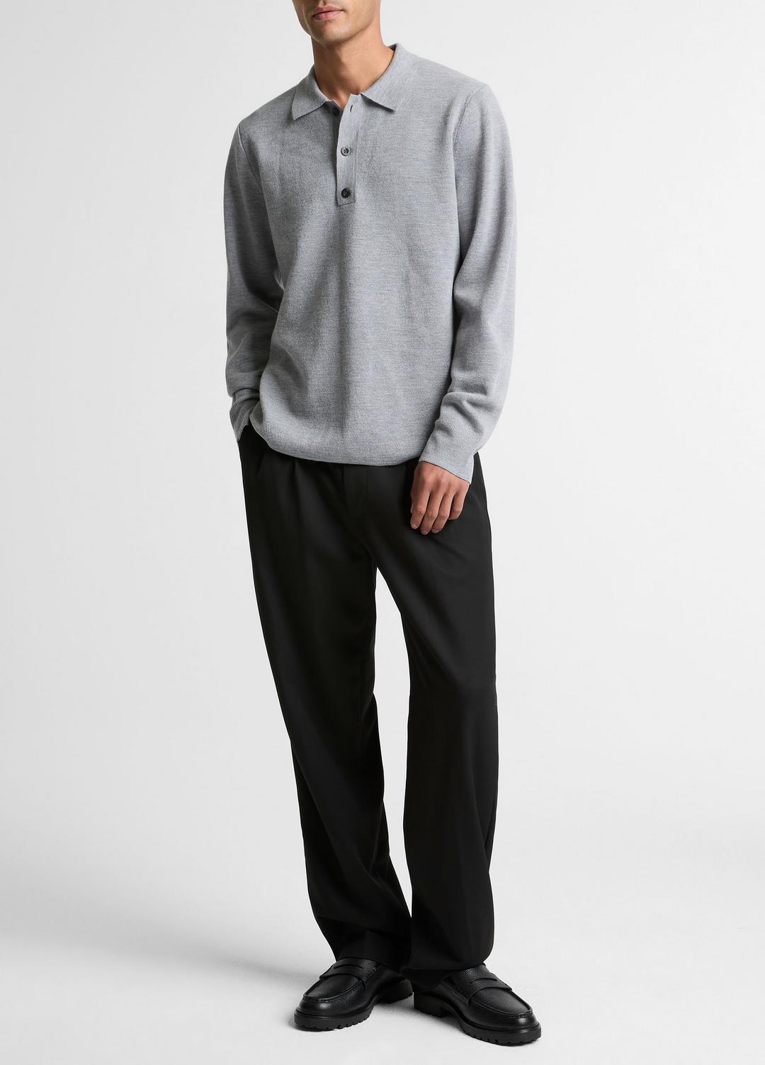 Italian Merino Wool Milano Polo Sweater in Sweaters | Vince discount