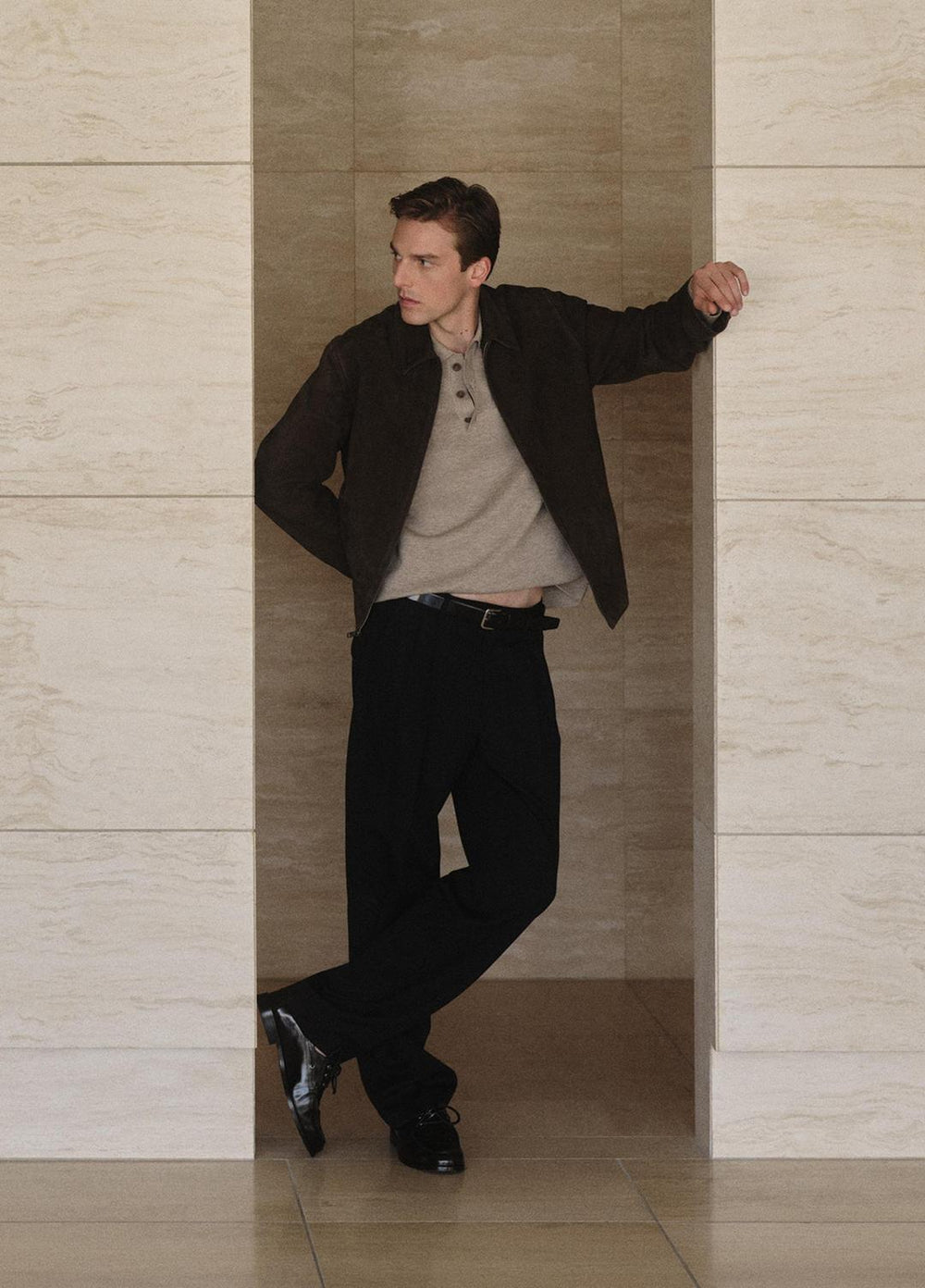 Italian Merino Wool Milano Polo Sweater in Sweaters | Vince discount