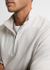Double-Face Cotton-Blend Quarter-Zip Pullover in Quarter Zip | Vince near me