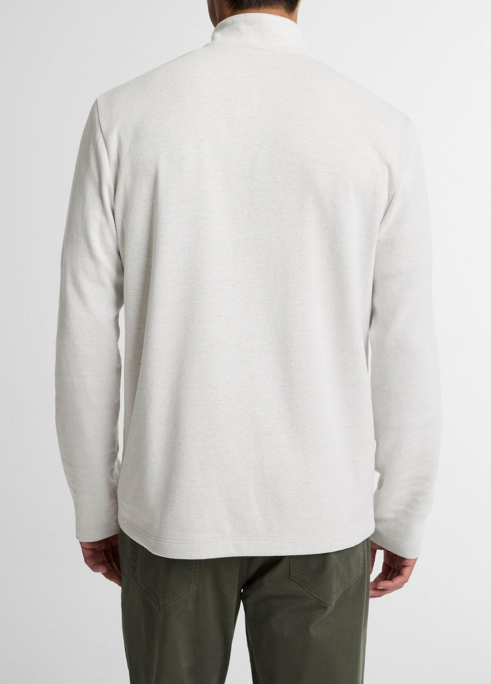 Double-Face Cotton-Blend Quarter-Zip Pullover in Quarter Zip | Vince near me