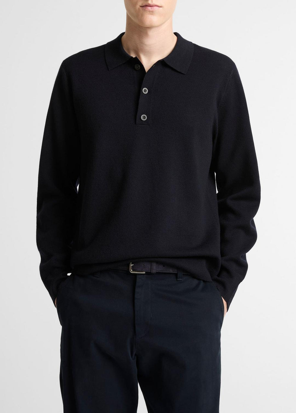 Italian Merino Wool Milano Polo Sweater in Sweaters | Vince outlet