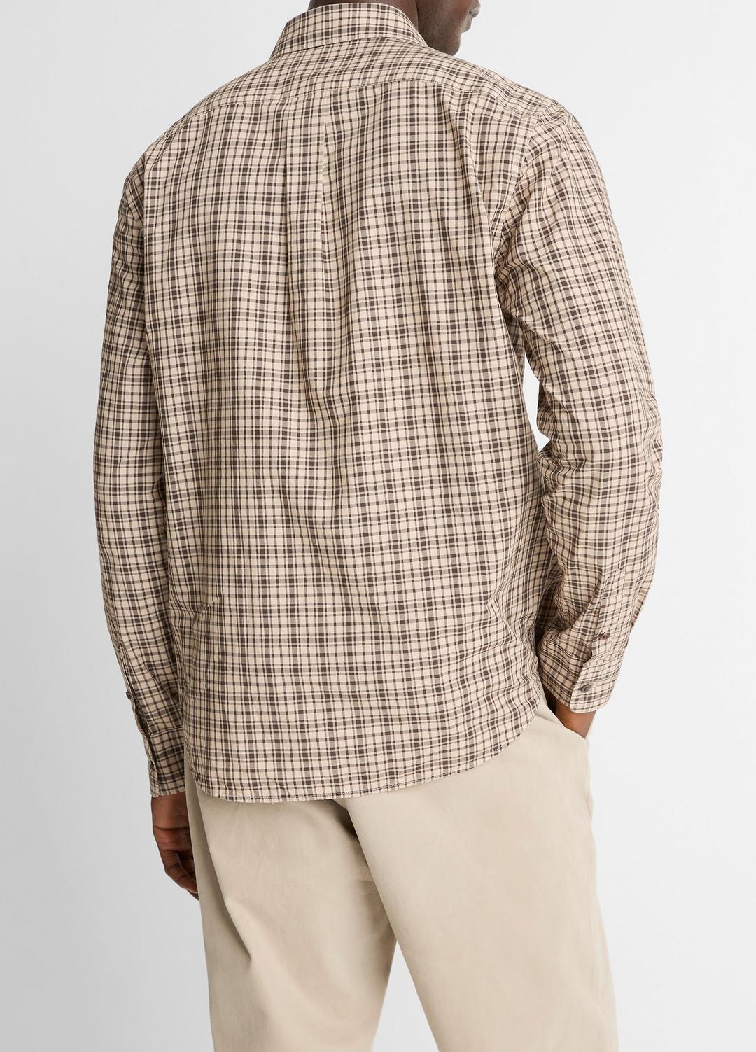 Great Falls Plaid Cotton Button-Front Shirt in Long Sleeve | Vince near me