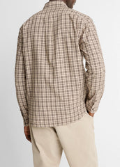 Great Falls Plaid Cotton Button-Front Shirt in Long Sleeve | Vince near me