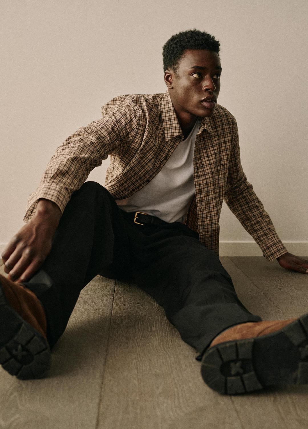 Great Falls Plaid Cotton Button-Front Shirt in Long Sleeve | Vince near me