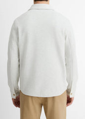 Double-Knit Cotton-Blend Piqué Shirt Jacket in Shirt Jackets | Vince for sale