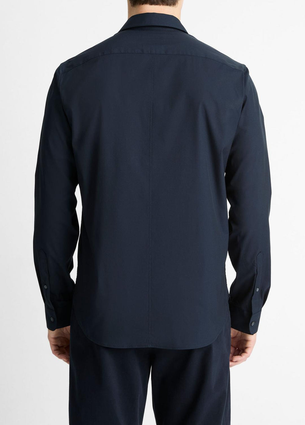 Stretch-Cotton Poplin Shirt in Long Sleeve | Vince US