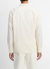 Cotton Chambray Button-Front Shirt in Long Sleeve | Vince Online