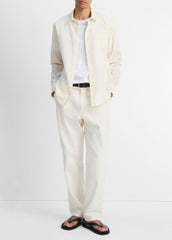 Cotton Chambray Button-Front Shirt in Long Sleeve | Vince Online