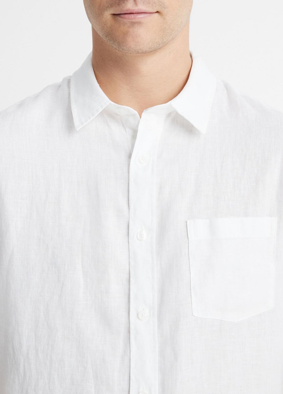 Linen Short-Sleeve Shirt in Short Sleeve | Vince sale