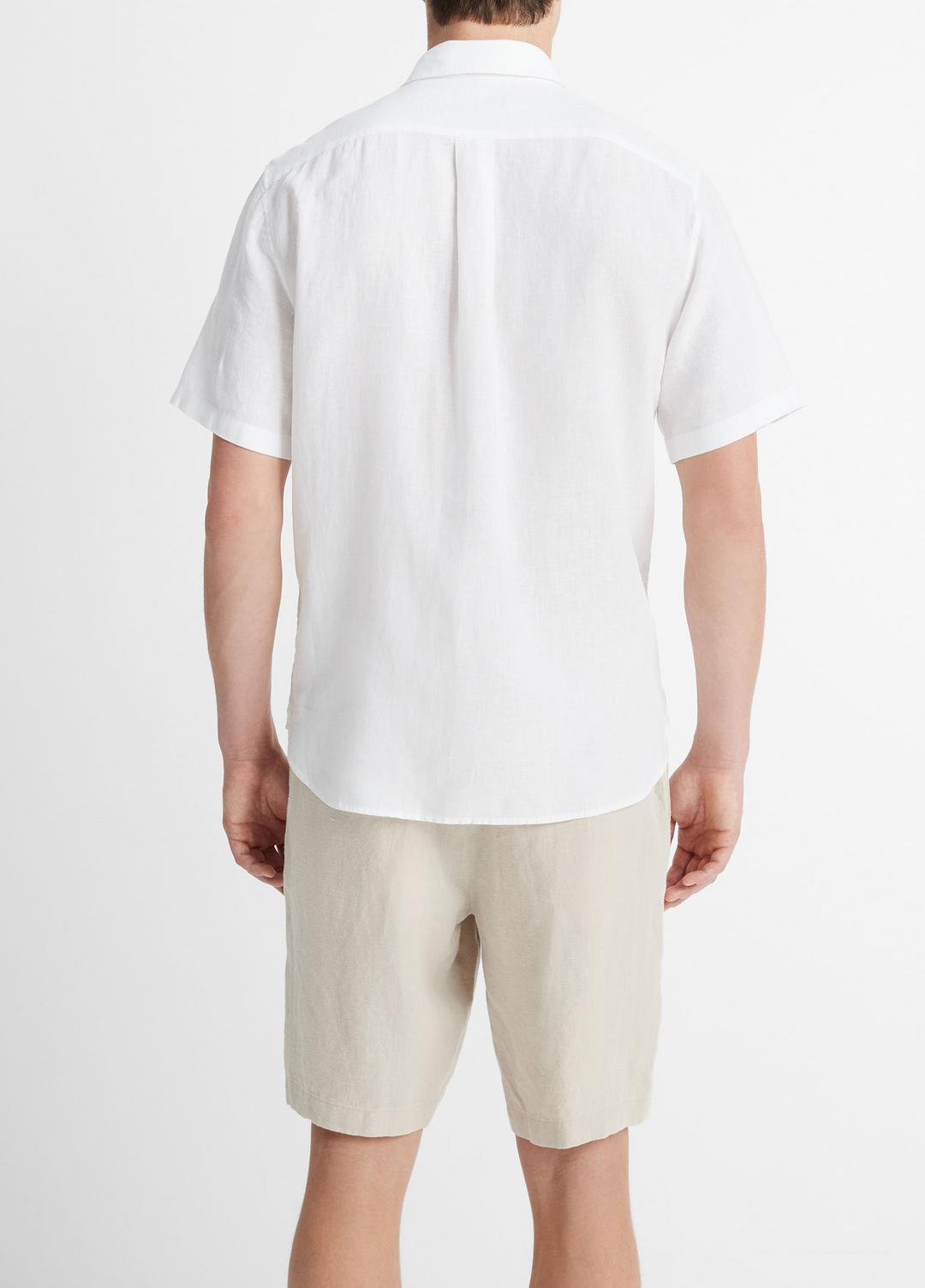 Linen Short-Sleeve Shirt in Short Sleeve | Vince sale